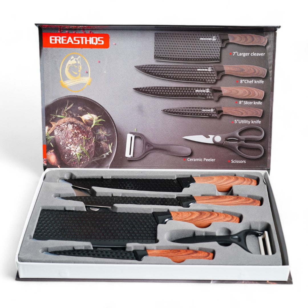 JUEGO DE 5PZA CUCHILLO/PELADOR