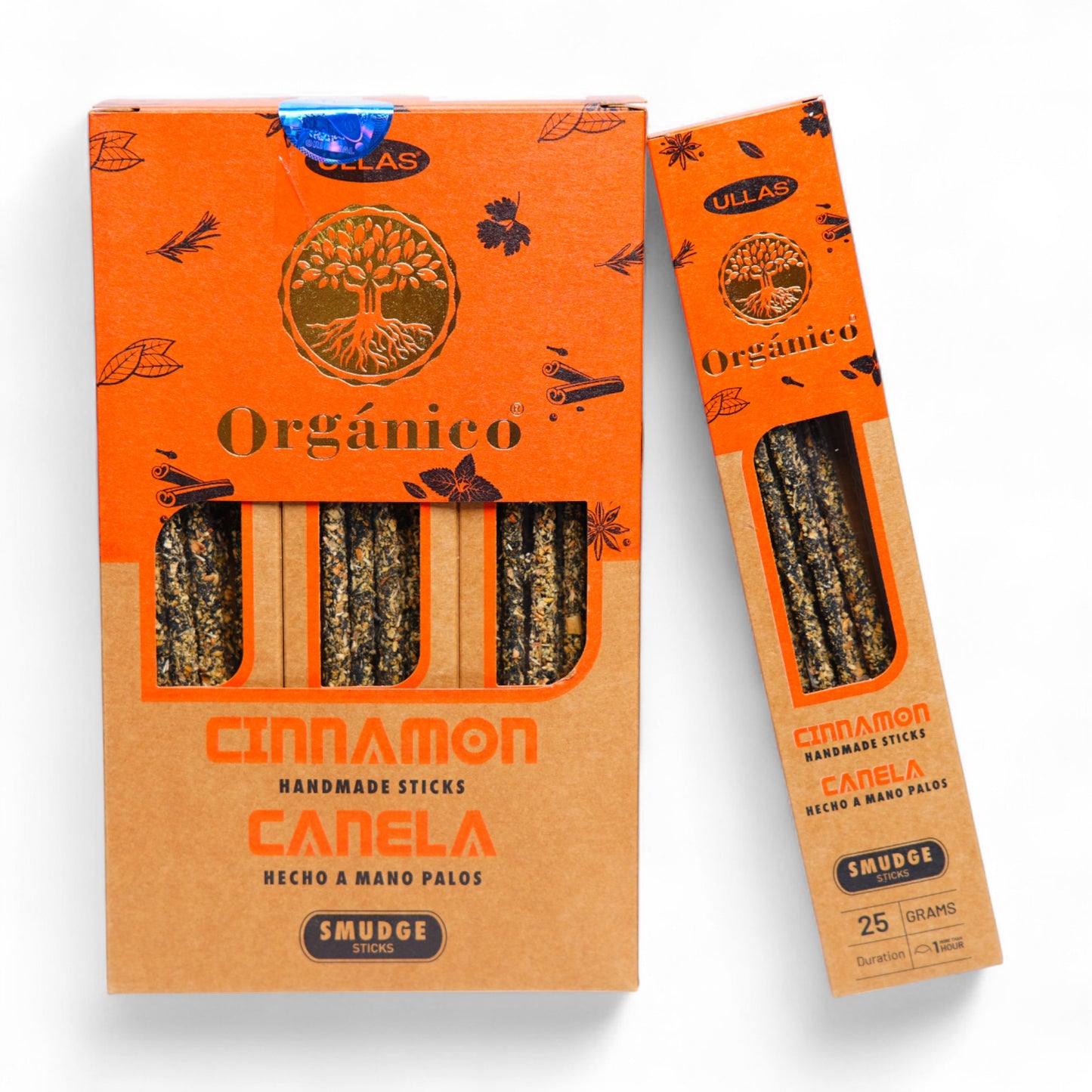 INCIENSO ORGANICO CANELA (PAQ DE 10 UNI~25 GRAMOS)