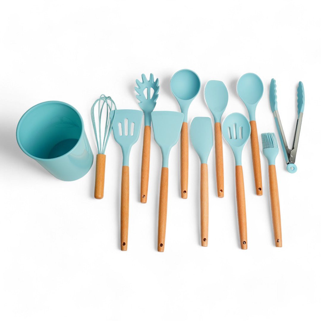 JGO D/UTENSILIO DE SILICONA 12PZA