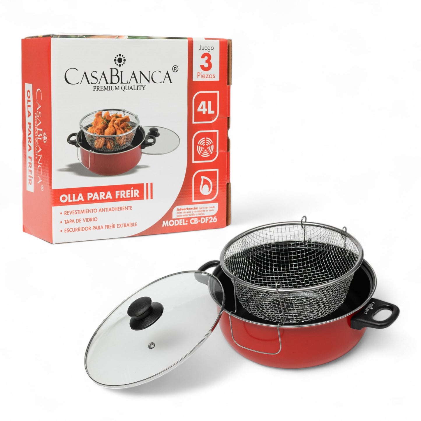 OLLA PARA FREIR 26 CM C/TAPA