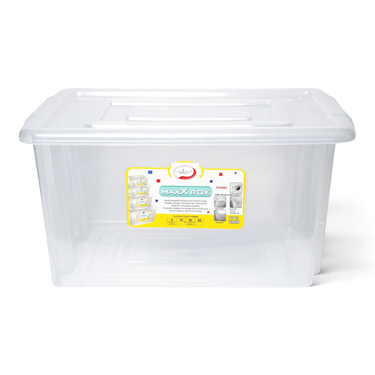 CAJA PLASTICA C/TAPA 30LT