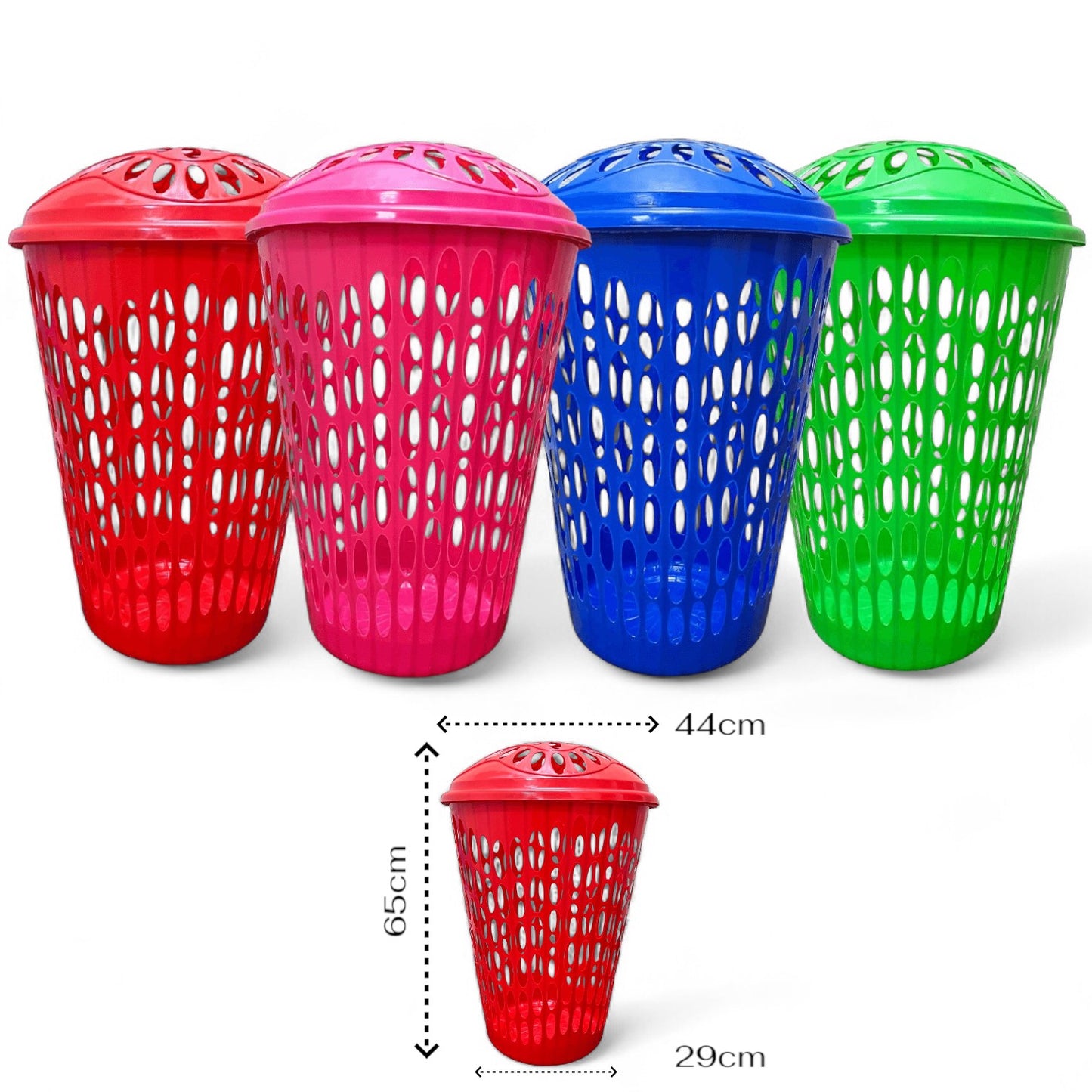 CANASTA P/ROPA CON TAPA 44X56CM