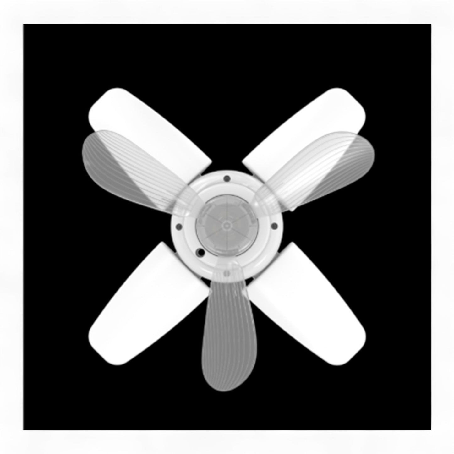 ABANICO D/TECHO E27 4 ASPAS C/LAMPARA 50W