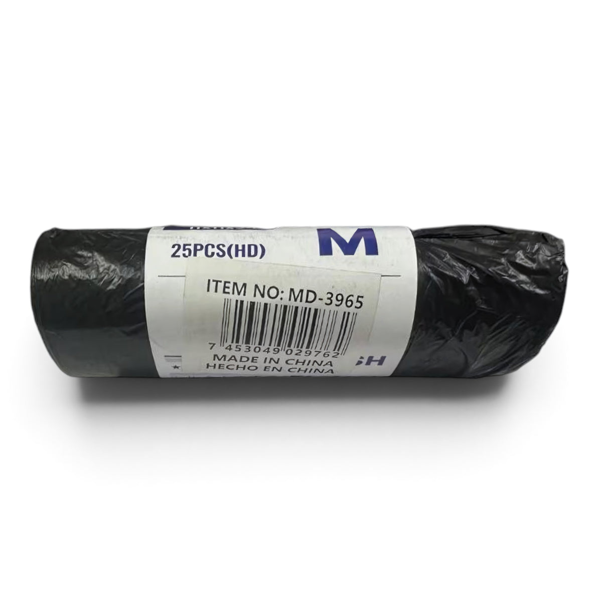 BOLSA P/BASURA NEGRA 55X60CM 9GAL (25PZAXROLL)