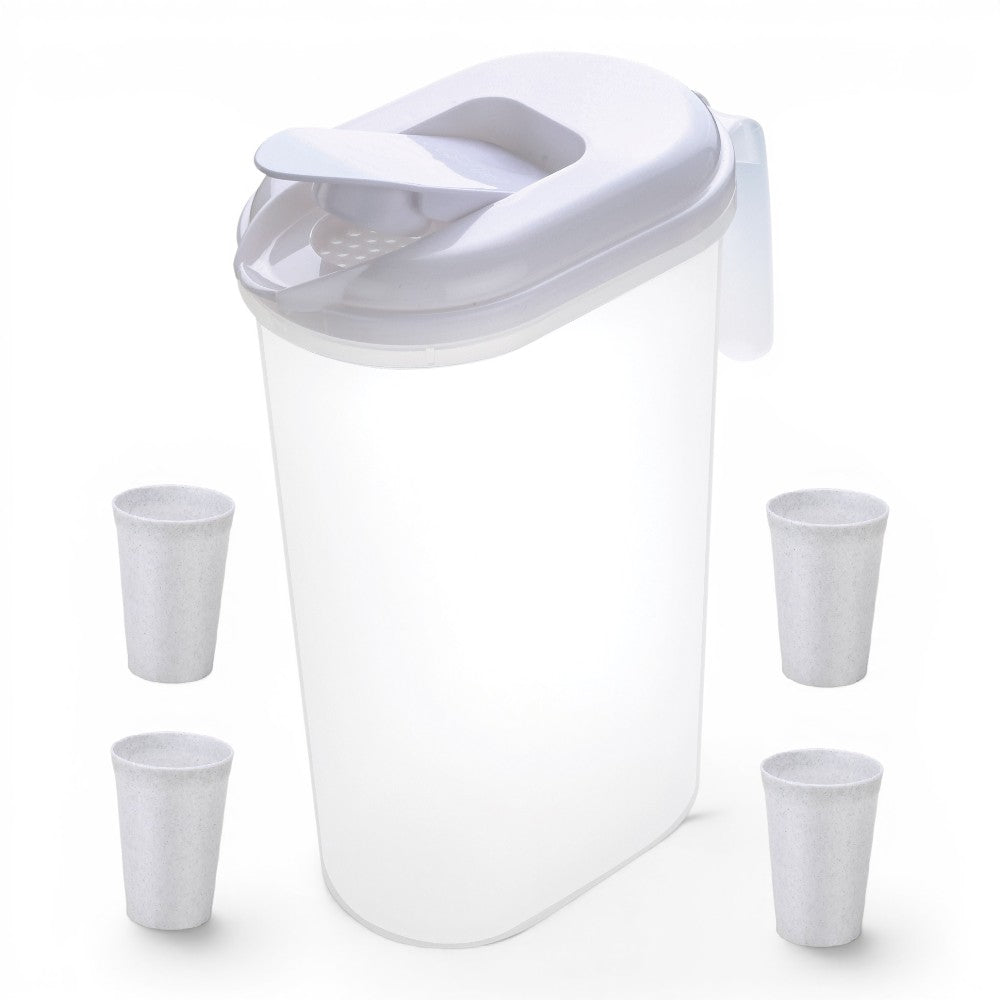 JARRA PLASTICA 2.2L C/ 4 VASOS
