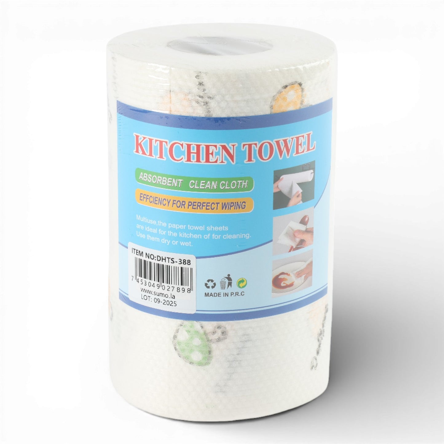 TRAPO DE COCINA EN ROLLO 18X25CM (53 HOJAS)