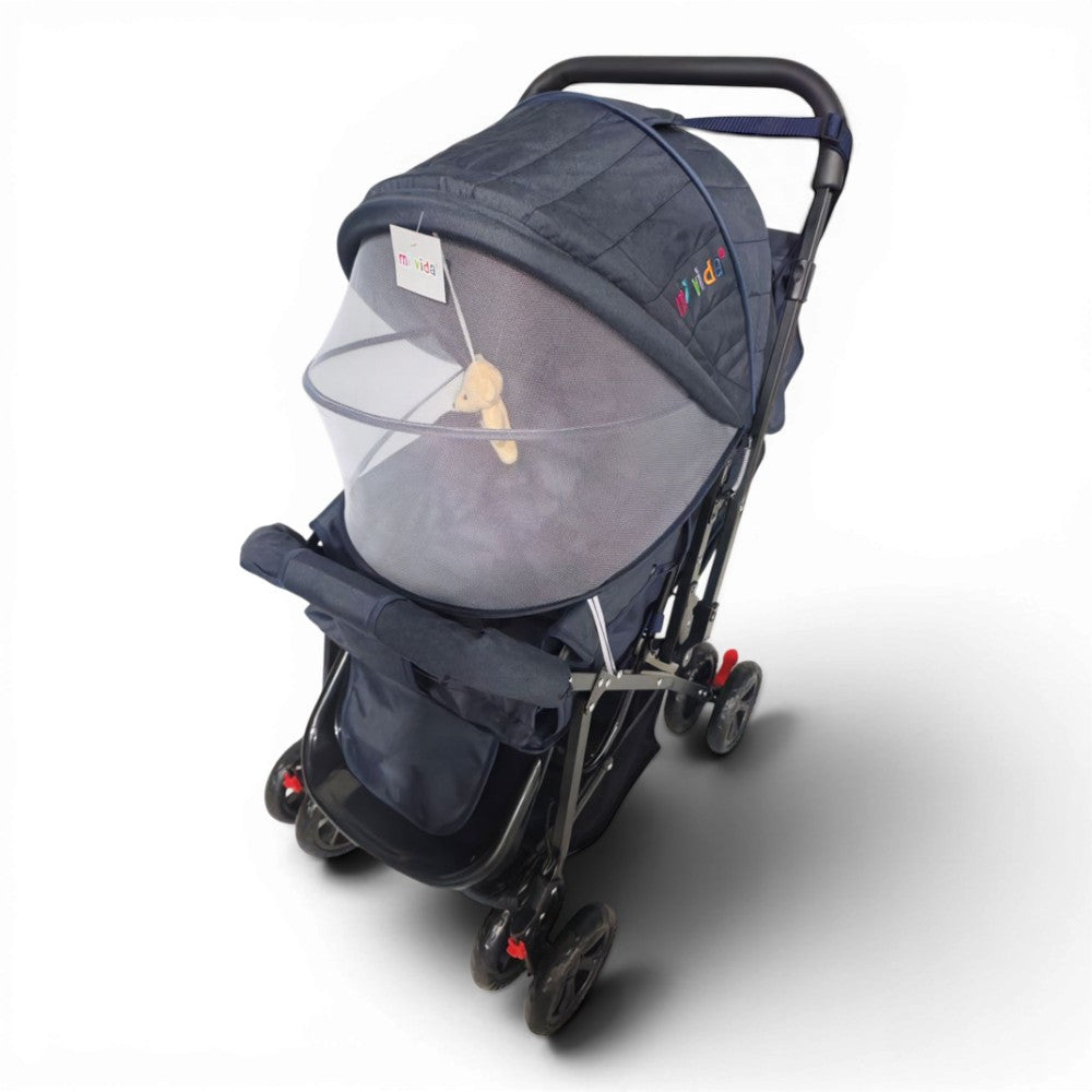COCHE PARA BEBE AZUL OSCURO