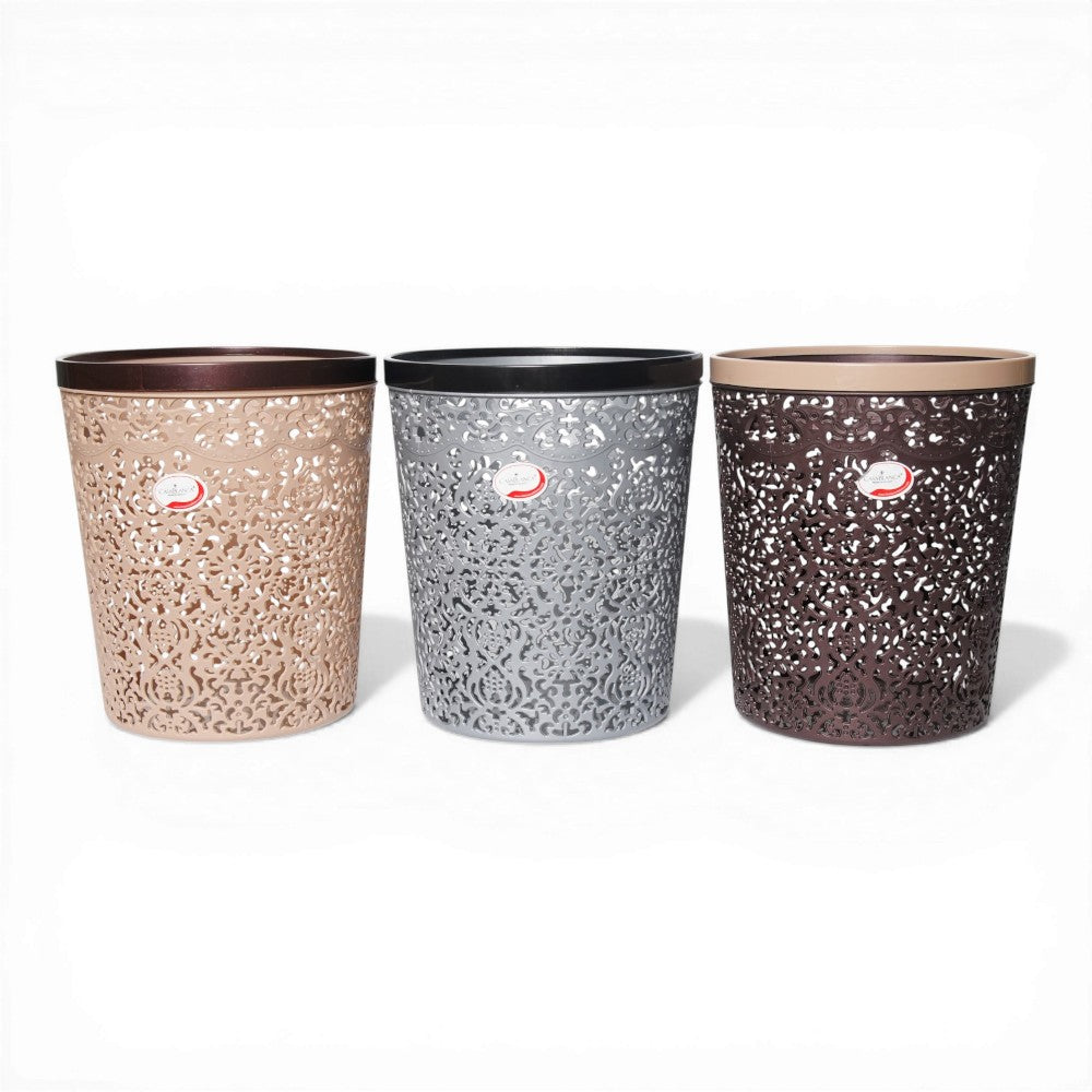 BASURERO PLASTICO 21.5X21.5X25CM