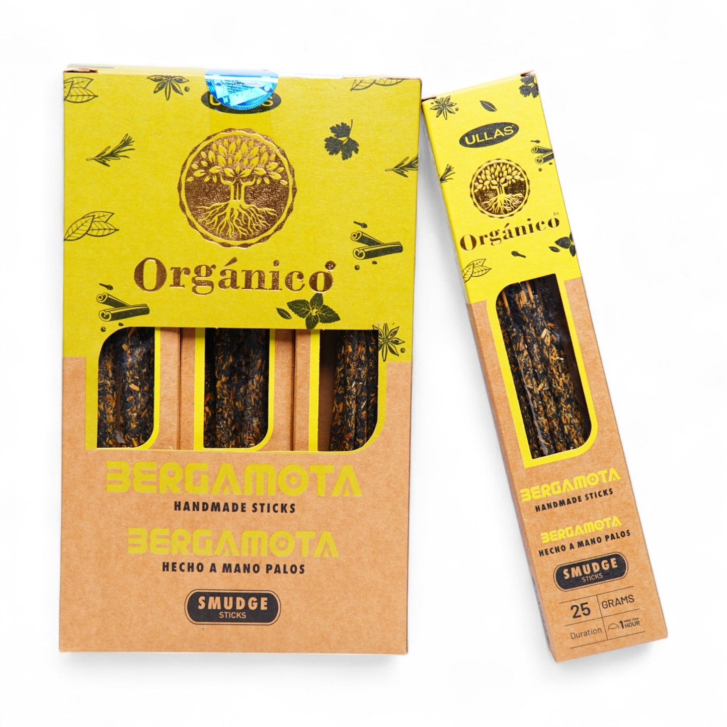 INCIENSO ORGANICO BERGAMOTA (PAQ DE 10 UNI~25 GRAMOS)