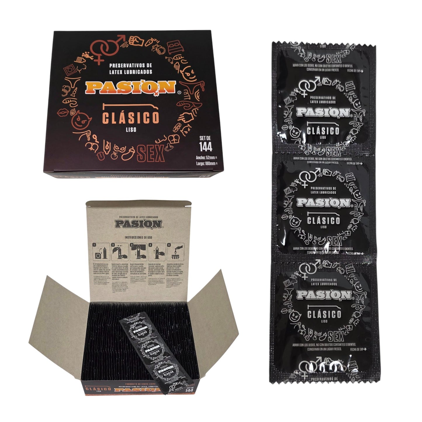 PRESERVATIVO CLASICO (144 PZA/BOX)