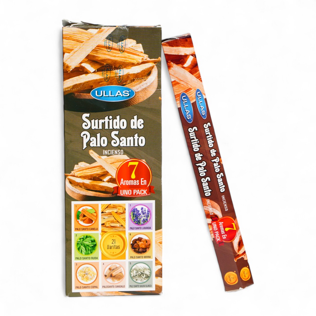 INCIENSO SURTIDO PALO SANTO (CJA D/6 TUBOS)