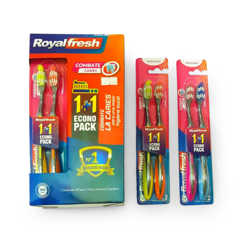CEPILLO DENTAL 1+1-CJA DE 8 PARES