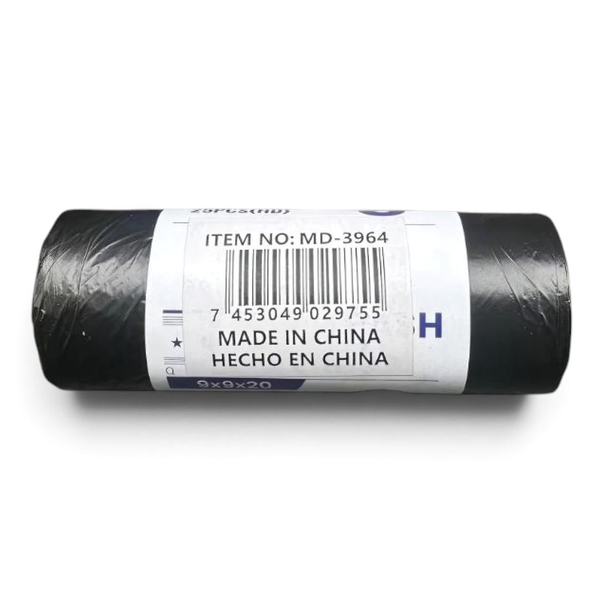 BOLSA P/BASURA NEGRA 45X50CM 5GAL (25PZAXROLL)