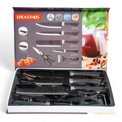 JUEGO DE 6PZA CUCHILLO/TIJERA/PELADOR