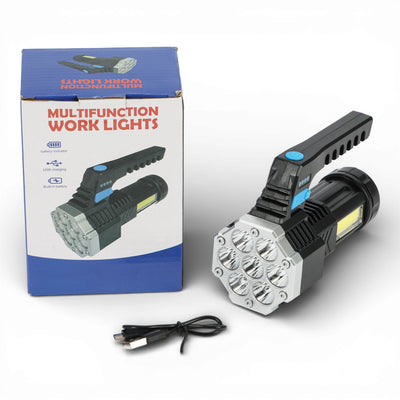 LINTERNA LED RECARGABLE 8 LED 14X6.4CM