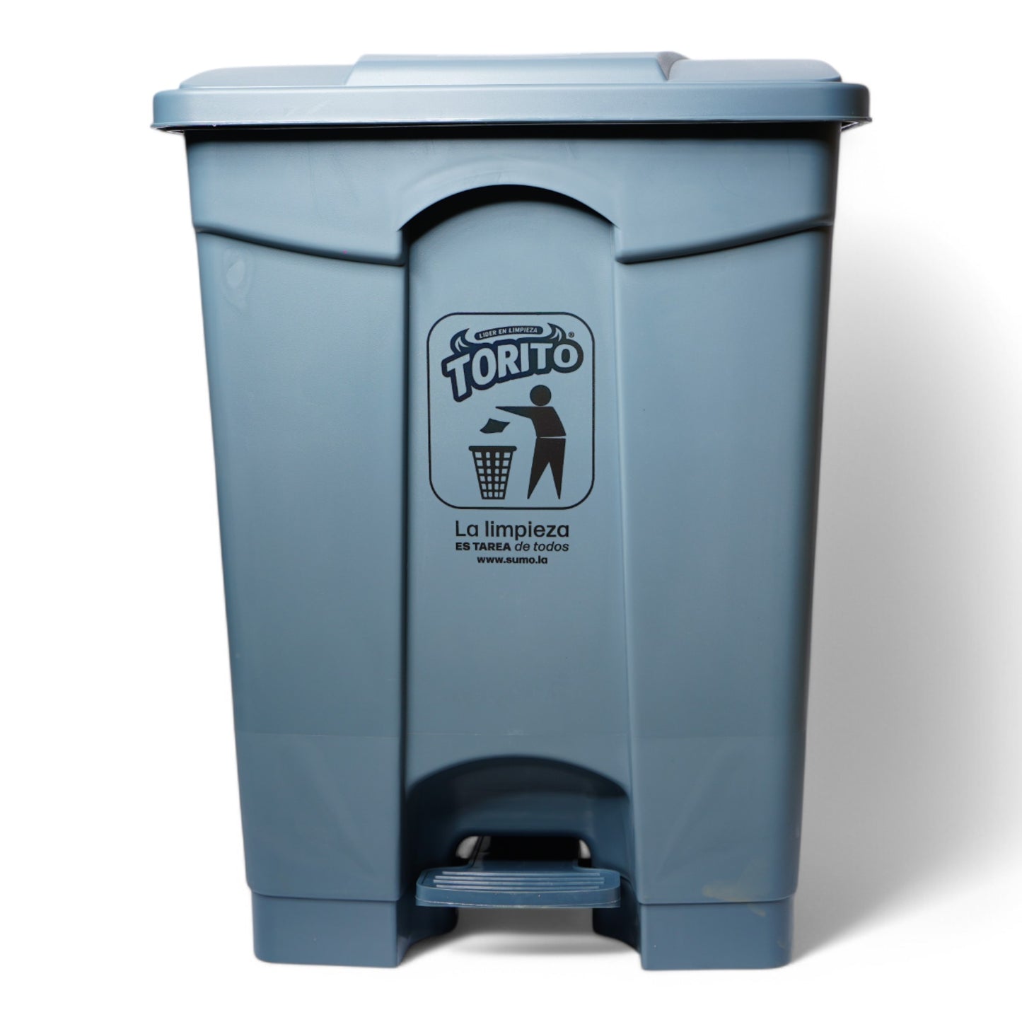 BASURERO PLASTICO C/RUEDA 68LT/18GAL