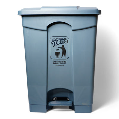 BASURERO PLASTICO C/RUEDA 68LT/18GAL