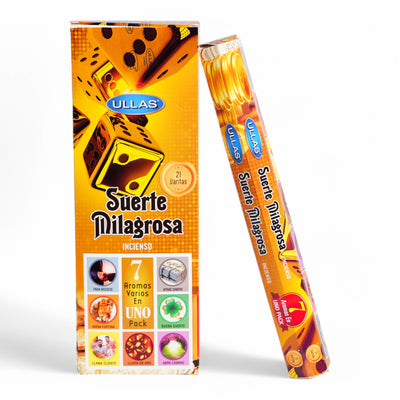 INCIENSO SURTIDO SUERTE MILAGROSA (CJA D/6 TUBOS)