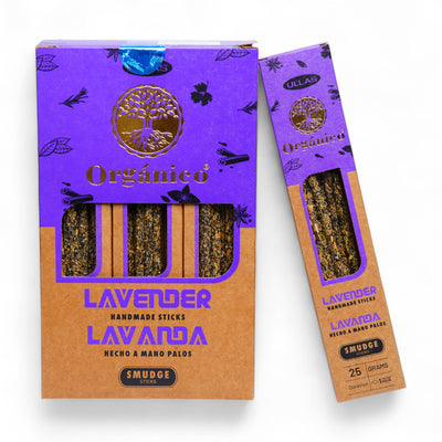 INCIENSO ORGANICO LAVANDA (PAQ DE 10 UNI~25 GRAMOS)
