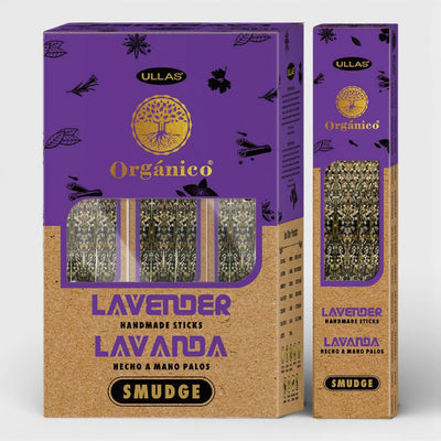 INCIENSO ORGANICO LAVANDA (PAQ DE 10 UNI~25 GRAMOS)