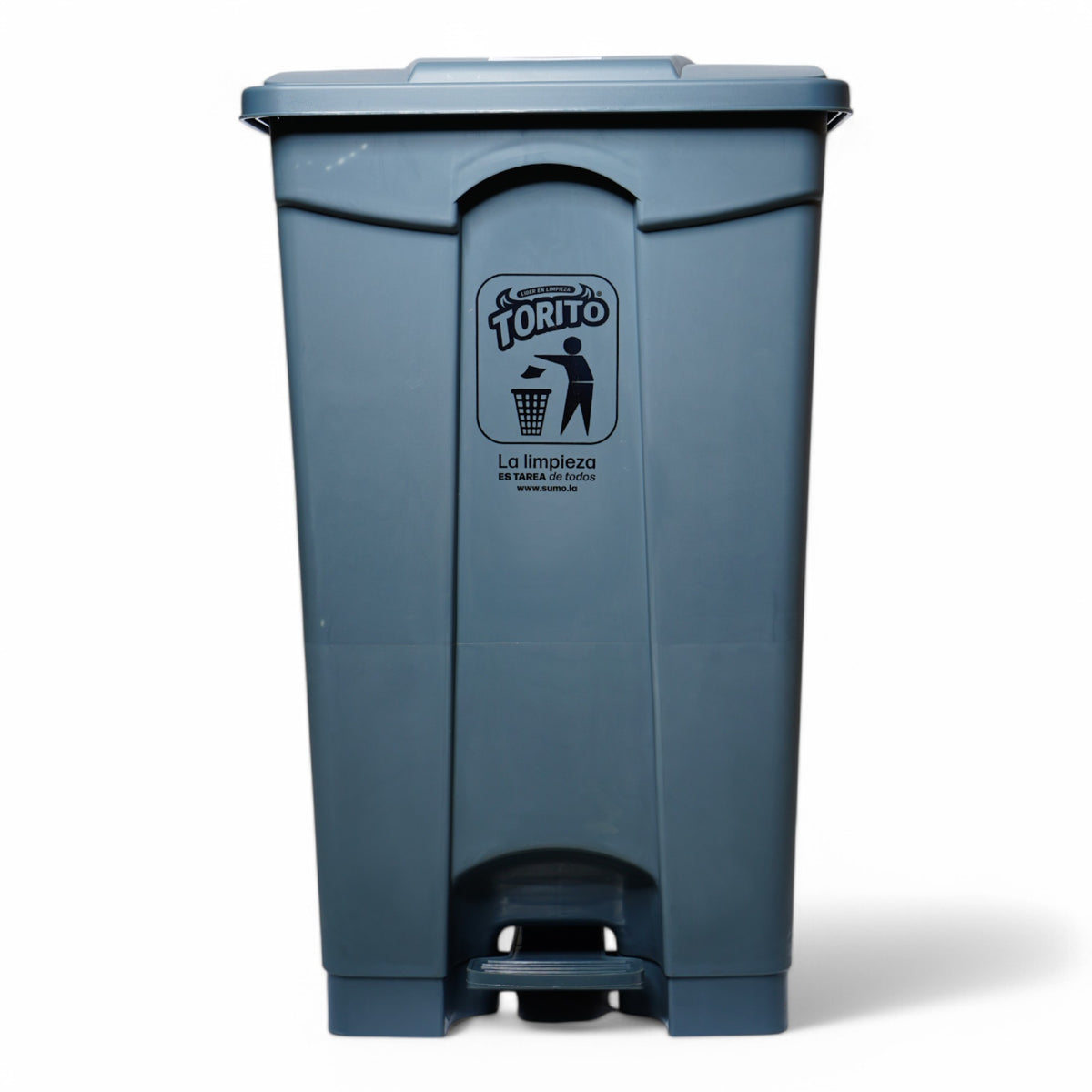 BASURERO PLASTICO C/RUEDA 87LT/23GAL