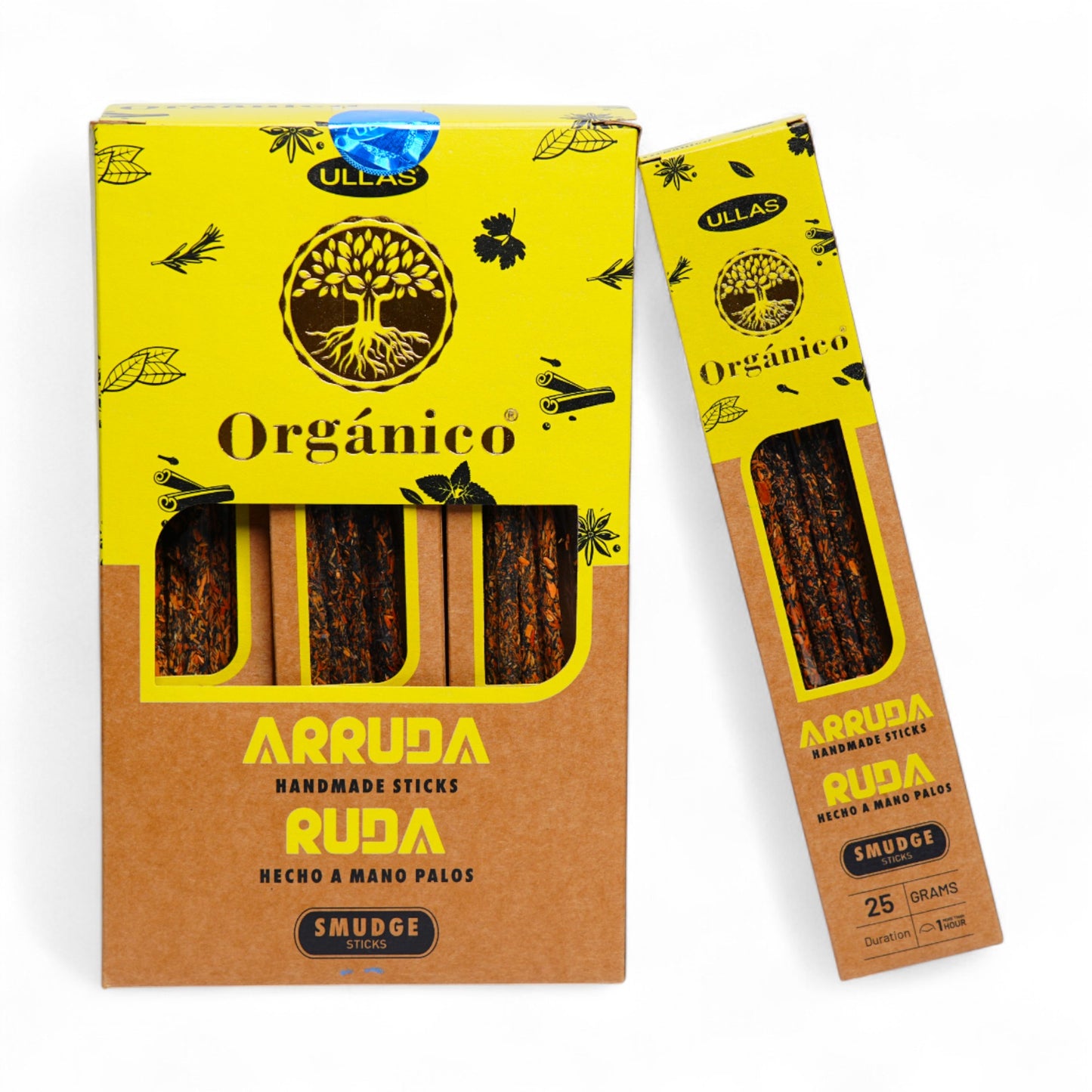 INCIENSO ORGANICO RUDA (PAQ DE 10 UNI~25 GRAMOS)