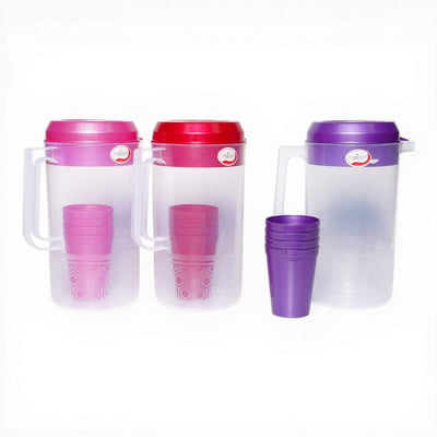 JARRA PLAST 3L+4 VASOS