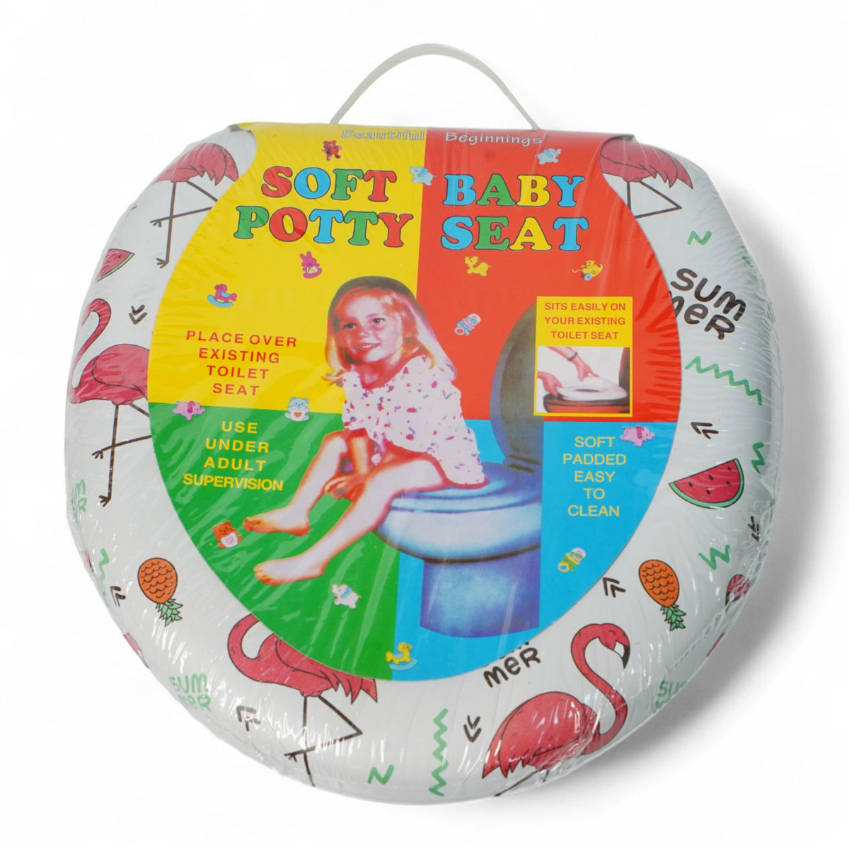ASIENTO P/INODORO INFANTIL NIÑAS 29X27CM