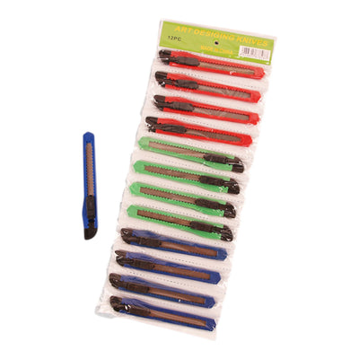 JGO. D/CUCHILLAS EXACTO 13CM (RISTRA DE 12PZA)