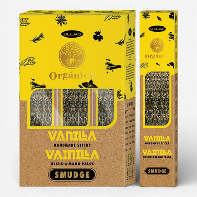 INCIENSO ORGANICO VAINILLA (PAQ DE 10 UNI~25 GRAMOS)