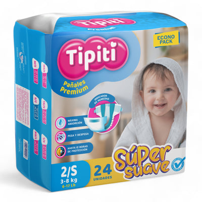 PAÑALES P/BEBE DESECHABLES SMALL (JGO D/24)