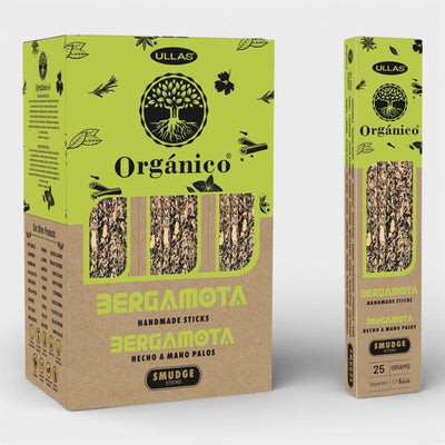 INCIENSO ORGANICO BERGAMOTA (PAQ DE 10 UNI~25 GRAMOS)