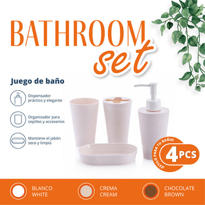 SET DE BAÑO REDONDO (4PZA)