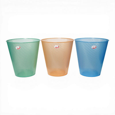 BASURERO PLASTICO TRANSPARENTE 8.5LT