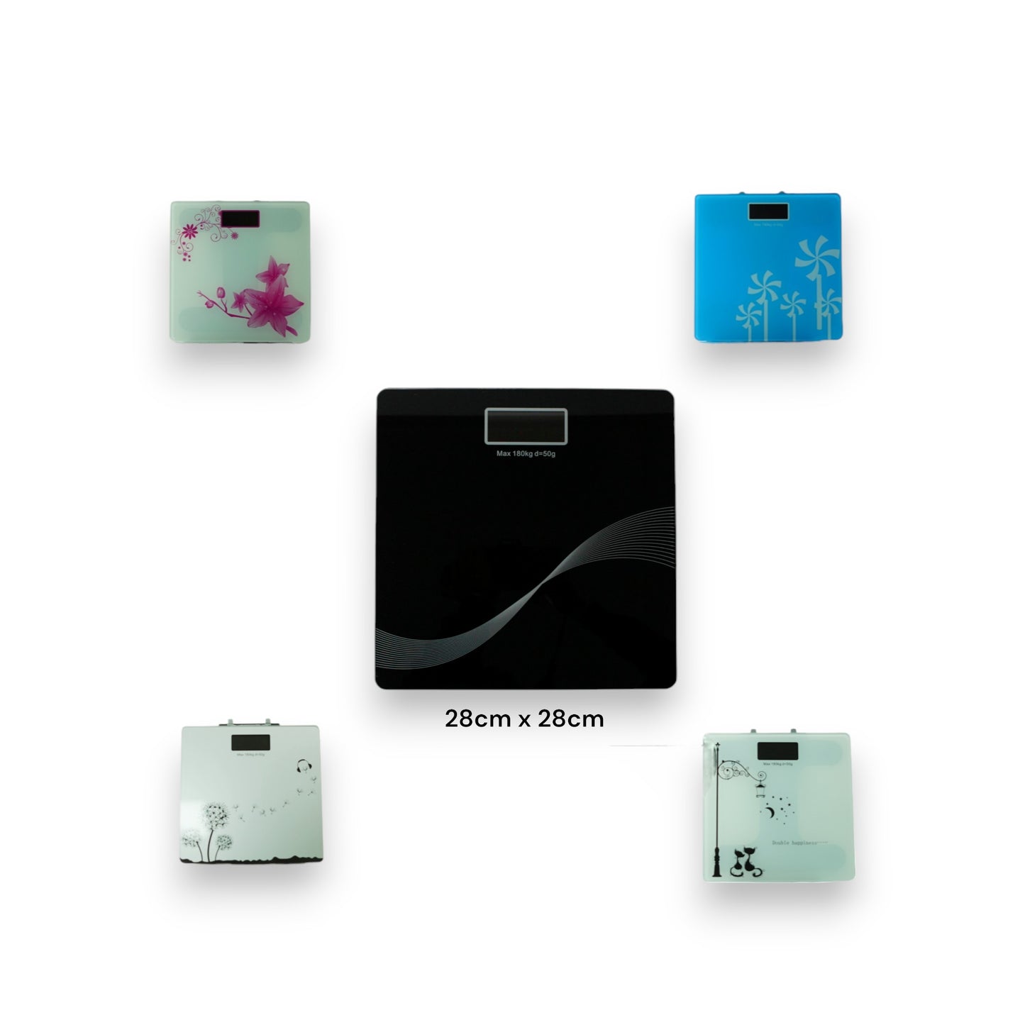 BASCULA DE BAÑO CUADRADA 28X28CM