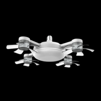 ABANICO DRON 4 C/LAMPARA LED E27 60W