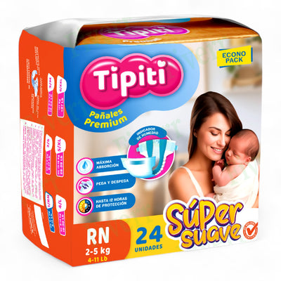 PAÑALES P/BEBE DESECHABLES RECIEN NACIDO (JGO D/24)