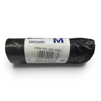 BOLSA P/BASURA NEGRA 55X60CM 9GAL (25PZAXROLL)