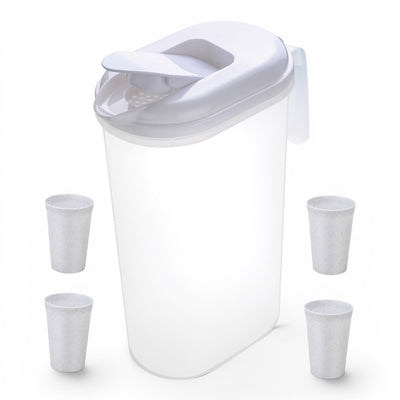 JARRA PLASTICA 2.2L C/ 4 VASOS