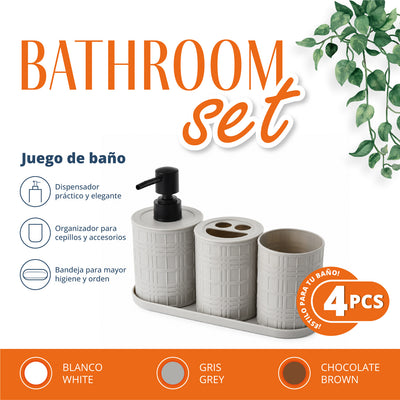 SET DE BAÑO REDONDO (4PZA)