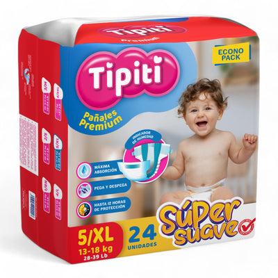 PAÑALES P/BEBE DESECHABLES X-LARGE (JGO D/24)