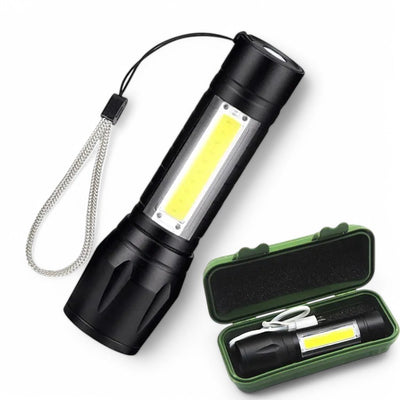 LINTERNA LED PLASTICA RECARGABLE MINI 9CM