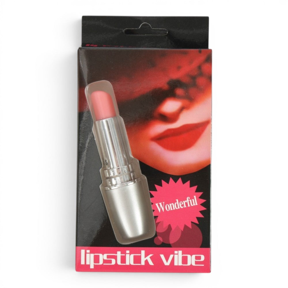 JUGUETE P/ADULTO LIPSTICK VIBRA DORADO/PLATEADO
