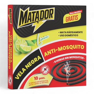 VELA ANTI MOSQUITO LIMON (60PAQ/BTO)
