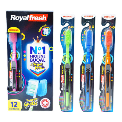 CEPILLO DENTAL ADULTO C/TAPA NEON PRO