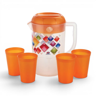 JARRA PLASTICA 1.6L C/ 4 VASOS