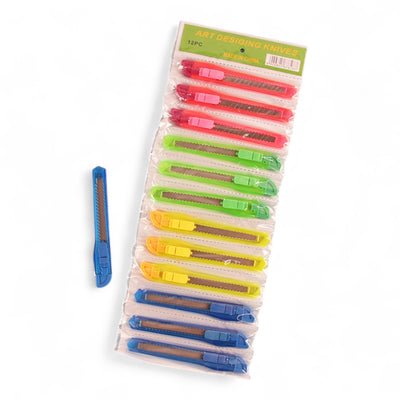 JGO. D/CUCHILLAS EXACTO 13CM (RISTRA DE 12PZA)
