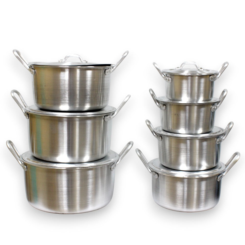 OLLAS ALUMINIO 7PZA 14-26CM