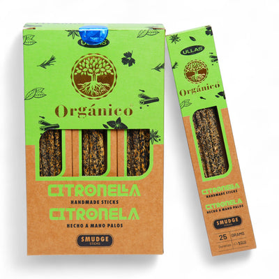 INCIENSO ORGANICO CITRONELLA (PAQ DE 10 UNI~25 GRAMOS)
