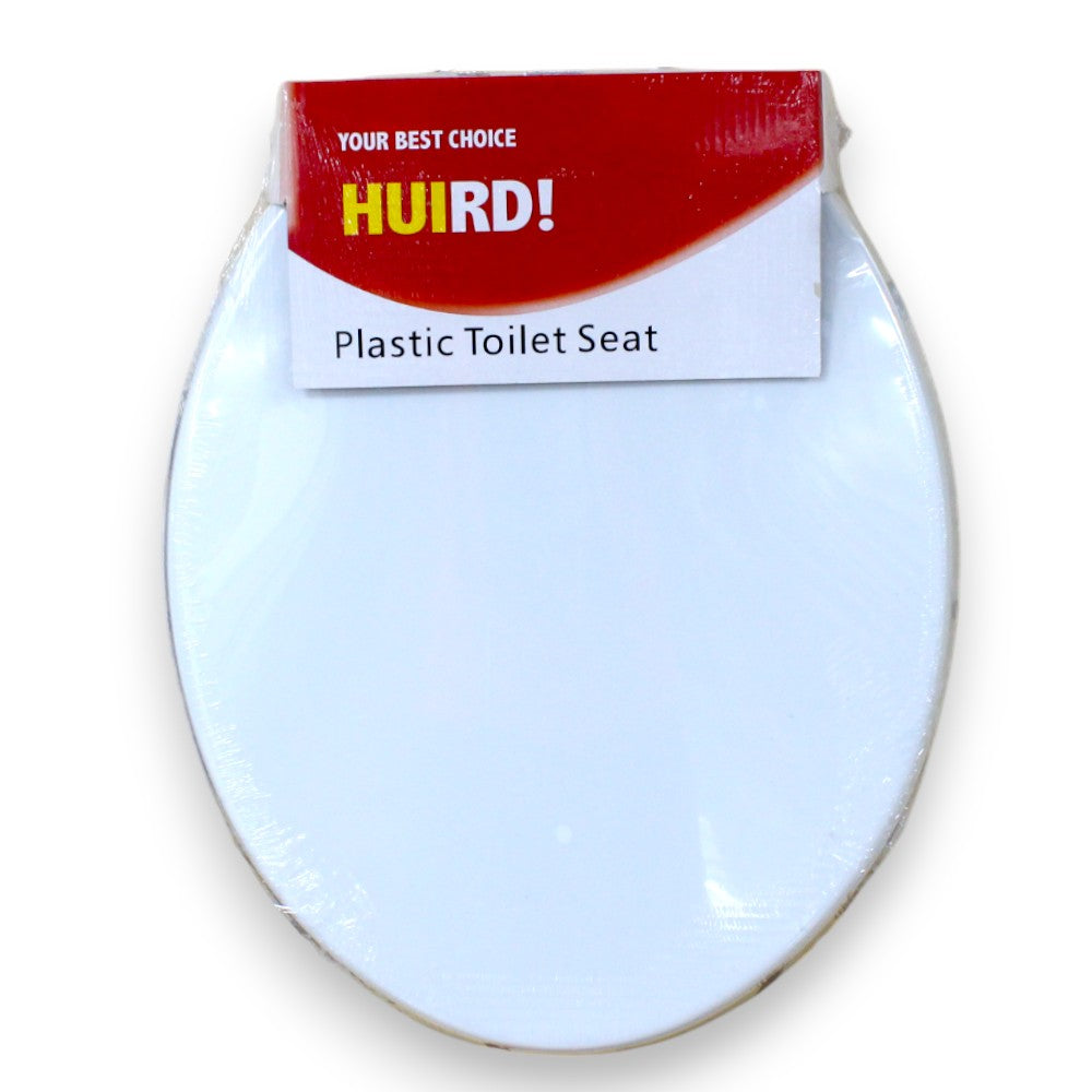 ASIENTO DE INODORO PLASTICO BLANCO 44X36CM
